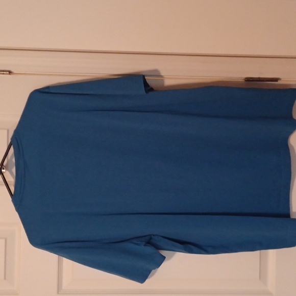 🌺Men's Blue Henley Shirt - Picture 4 of 4